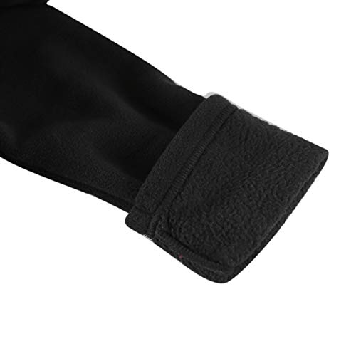 Smallshow Womens Fleece Zip Up Maternity Baby Carrier Hoodie Sweatshirt Jacket XLarge Black