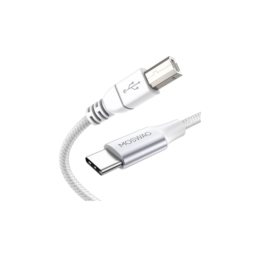 MOSWAG Cavo USB B a USB C 480 Mbps 10M, Cavo MIDI Stampante