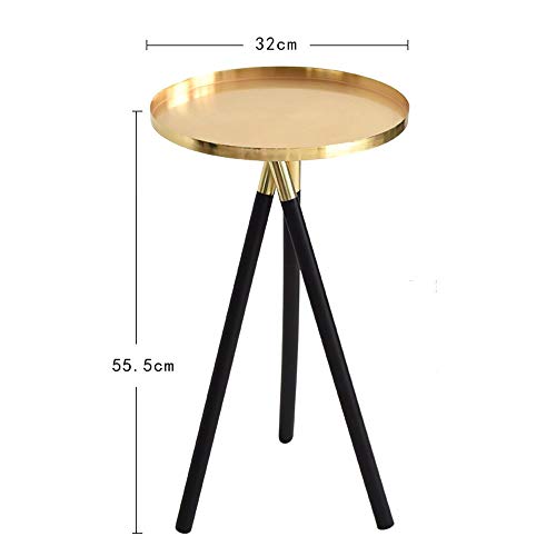 MQW Nordic Wind Contracted Stylist Style is Creative Aureate Sitting Room Sofa Corner Bedroom Small Side Table Tea Table Model Room Tray 3255(cm) Delicate and Beautiful