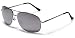 L-XL Oversized Men's Round Aviator Sunglasses
