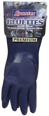 Spontex Neoprene Gloves Blue Neoprene Coating, Cotton Knit Lining Medium Boxed by Mapa Spontex Inc