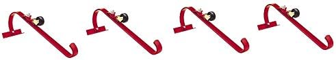 Qualcraft 2481 Ladder Hook with Wheel, One Hook (4-(Pack))