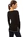 PattyBoutik Women Scoop Neck Side Slit Tunic (Black and Gray Medium)