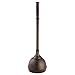 iDesign Kent Plastic Plunger with Cover Set for Master, Guest, Kids', Office Bathroom Cleaning and Storage, 5.96