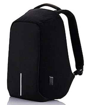 Rewy AT-6500 Multi Functional Anti Theft Waterproof Laptop Bag Casual Backpack Linen Metirial Bag with USB Charging Point - Random Colour