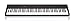 Artesia PA-88W Digital Piano (Black) 88-Key With 12 Dynamic Voices and Semi-weighted Action + Power Supply + Sustain Pedal