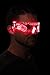 Neon Nightlife LED Light Up Glasses, Red | Cyberpunk Goggles, Rezz Visor Robocop Futuristic Electronic Lights