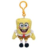 TY Beanie Baby - SPONGEBOB SQUAREPANTS ( Plastic Key Clip )