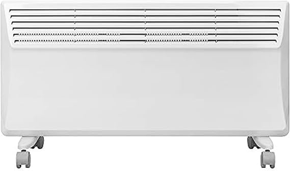 Devola Electric Panel Heater Low Energy Wall mounted Radiator 2000W, Eco Warm Energy Efficient Technology, Floor stand & wall mount, Adjustable Thermostat with Programmable Timer, Lot 20, DVS2000W