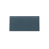 Aspect Peel and Stick Backsplash Storm Cloud Glass Tile for Kitchen and Bathrooms (3