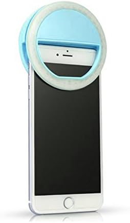 Rechargeable Selfie Ring Fill Light 3 Levels Gears Brightness with USB Charging Cable for iPhone 7/7 Plus /6/6s Plus/6/6s/5/5s/4/4s, Samsung Galaxy S7/S7 Edge/S6 Edge/S6 Edge+,Note 5/4/3/2,Cellphone