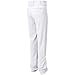 CHAMPRO Boys' Large Youth MVP Open Bottom Relaxed Fit Baseball Pants, White