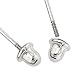14k White Gold Princess Square Solitaire Basket Set Stud Earrings with Screw Back - 5 Different Size Available