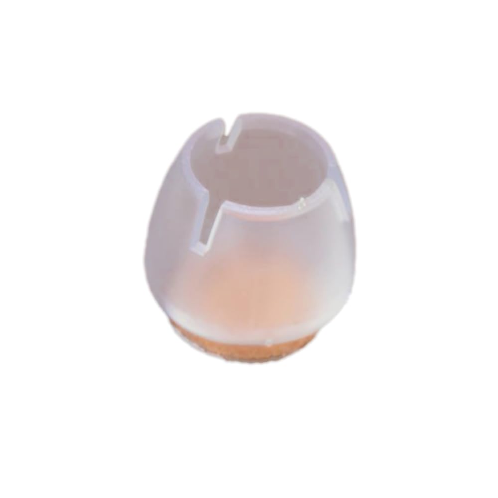 Pack of 8 Chair Leg Caps Protective Caps for Chair Legs with Felt, Chair Feet Floor Protection, Floor Protectors for Chairs, Chair Leg Protectors, for Diameter 17-21 mm