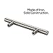 Alzassbg 10 Pack Brushed Satin Nickel Cabinet Pulls, 3 Inch(76mm) Hole Centers Cabinet Handles Kitchen Hardware T Bar European Style Drawer Handle Pull AL3011SN