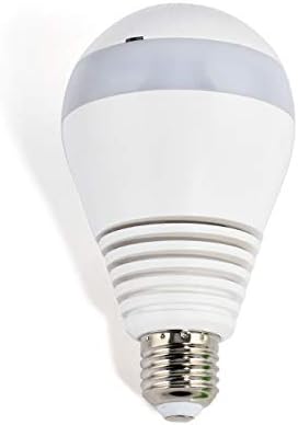 Luxuglow Wireless Hidden Light Bulb Camera, 360° Panoramic 1080P Full HD WiFi Light Bulb IP Camera Indoor Home Surveillance System Night Vision Remote View Motion Detection Support Android iOS