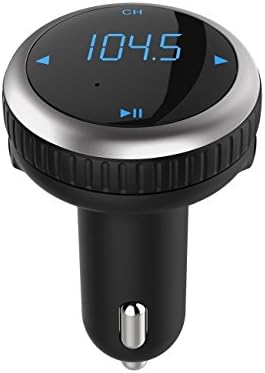 LINKPAL Wireless Bluetooth Car Music Player FM Transmitter Dual USB Car Charger Support SD/TF Card Music Control Hands-Free Calling for iPhone Samsung Galaxy HTC, LG ,Sony Tablets Mp3 Mp4 Player