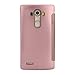 LG G4 Case,Mirror Smart Clear View Window Flip Case Cover For LG G4 - rose gold