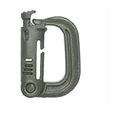 Military Carabiner Grimloc D-Ring Vest Backpack Keychain Clip Snap Foliage Green (Lot of 4)