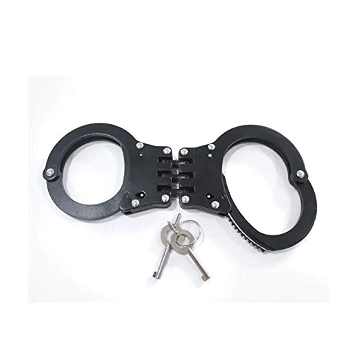 Double Lock Handcuffs, Adjustable Police Edition Handcuff for Security