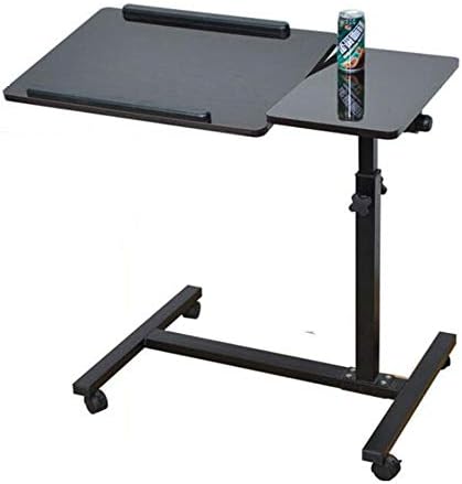 Folding desk Tiltable Overbed Bedside Table with One-Touch Height Adjustment Feature 2 Colors 675062~100cm (Color : A)