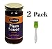 Dynasty Plum Sauce 7 oz (2 pack) Bundled with Silicone Basting Brush in a Prime Time Direct Sealed Bag