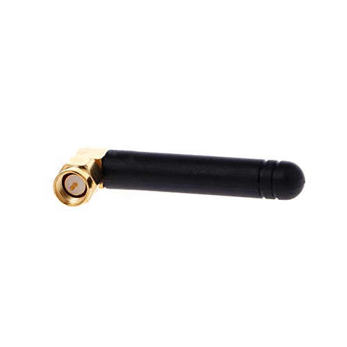 JUNESUN 433Mhz Antenna with Right Angle SMA Male Connector 2dBi 50mm - Thumbnail 2
