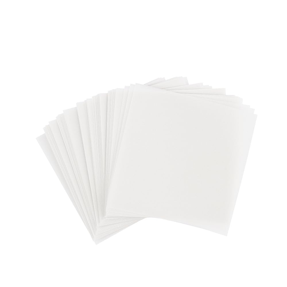 Ideen mit Herz Tracing Paper | 100 Sheets | Square | Premium Quality | 110 g/m² | Ideal Folding Paper for Stars Craft | Transparent Craft Paper (White, 10 x 10 cm)