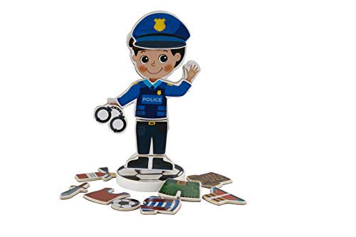 3 Toysters+Magnetic+Wooden+Dress+Up+Pretend