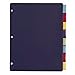 Cardinal Poly Dividers without Pockets, 8-Tab, Multi-Color, Pack of 4 Sets (84019)