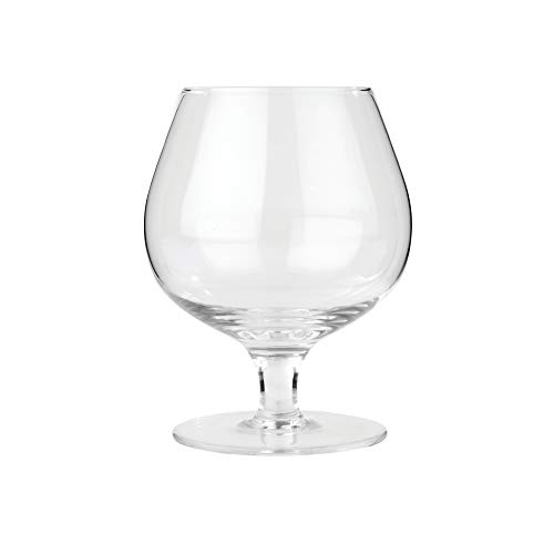 Viski Crystal Wingback Cognac Glasses Set of 2 Premium Crystal Clear