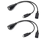 Accessonico 2 Pack Micro USB Host OTG Cable with