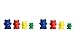 Excellerations Math Manipulatives Set of 96 Bear Counters 1.5 inches -2 inches, STEM Educational Toys for Mathematics, Preschool