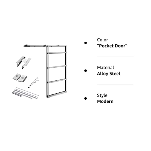 SLIDOR Pocket Door Frame Kit Hardware System For Sliding Hidden Doors