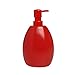 Umbra Joey, Matte Ceramic Liquid Soap Dispenser with Sponge Caddy, Ideal for Kitchen or Bathroom Use, Red