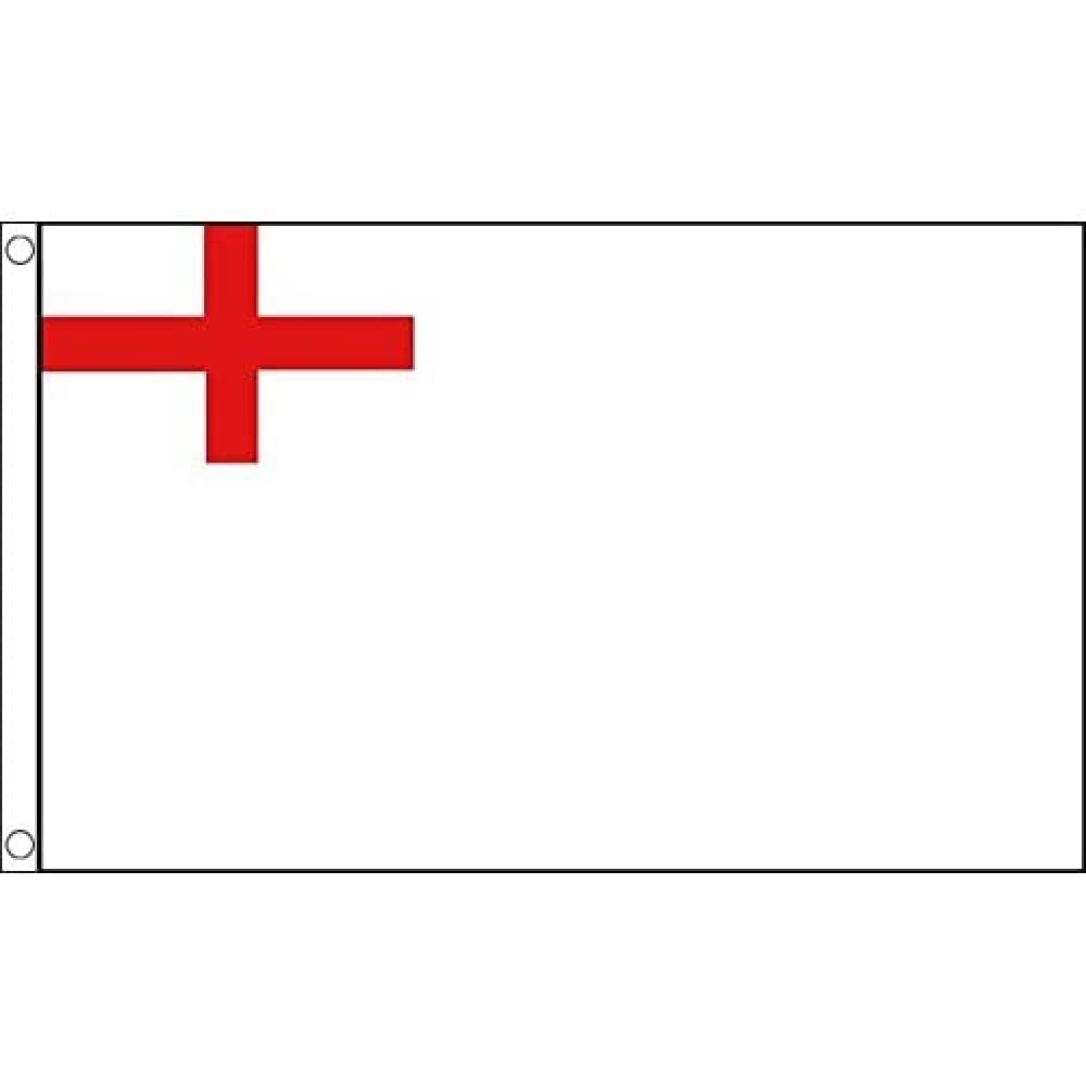 AZ FLAG - Uk White Ensign 1630-1702 Flag - 3x5 Ft - 100D Polyester Bristish Historic Banner with Two Metal Grommets - Fade Resistant - Vivid Colors - 3' x 5' Feet - 150x90 Cm