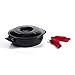 Xtrema 12" 100% Ceramic Versa Short Handled Skillet/Braising / Frying Pan with Lid (Midnight Black)