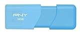 PNY Attache USB 2.0 Flash Drive, 16GB/BLUE (P-FD16GATT3B-GE)