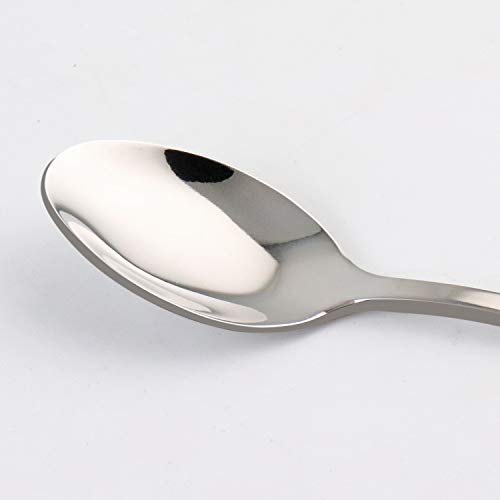 Tea Spoons Set of 6, Elegant Life Good Stainless Steel Teaspoon, Coffee Spoon, Mirrored Finish, Dishwasher Safe, 5.5 Inches (silver).