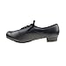 MSMAX Men Lace up Black Flex Tap Latin Dance Shoes Size 10.5