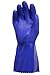 Working Hands PVC Coated Heavy Duty Rubber Gloves for Handling Chemicals and Dish Washing Blue 2 Count (Pack of 1)