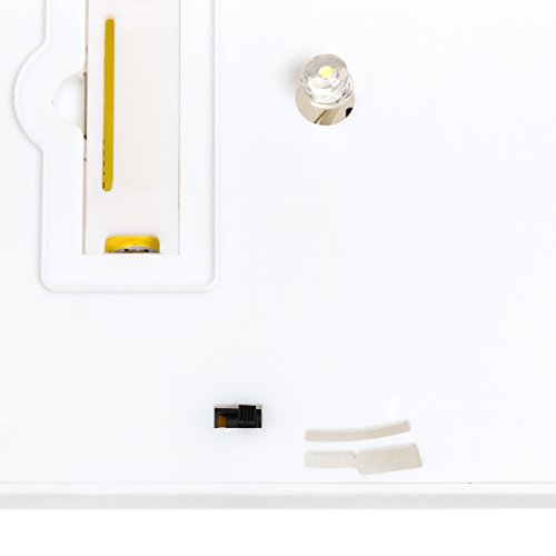 GSL SS-Gsl-PL246W Square Solar Light Post Cap for 4x4 PVC Posts, 6.2"