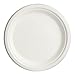 brheez 7 in. Disposable Plates Paper Plates Alternative Compostable Plates Heavy Duty [Pack of 60] Eco-Friendly 100% Natural Sugarcane Bagasse Fiber Biodegradable