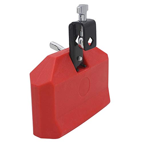 1PC Percussion Drum Bell Block Cowbell Cow Bell Mountable Mallet Musical Instrument Accessory Red New