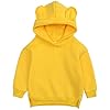 Unisex fleece hoodie voor kinderen met berenoren voor baby jongens meisjes effen kleur sweatshirt hoodie peuter warme…
