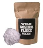 Kosher Flake Sea Salt by Wild Foods, Unrefined, 100% natural, Pacific Ocean Harvested Sea Salt for Cooking, Marinating, Brining, Finishing Healthy Recipes (16 ounce)