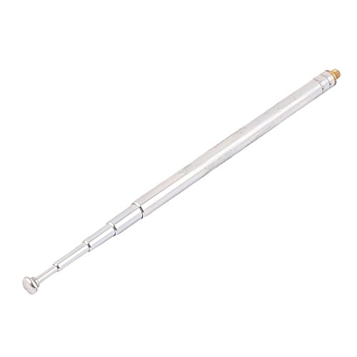 SODIAL RC model Car 5 Silver 5 ction 3 mm external threaded expansion antenna