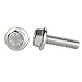 M6 x 25mm Flanged Hex Head Bolts Flange Hexagon Screws, Stainless Steel A2, DIN 6921, 25 PCS