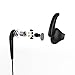 Headphones, Wotmic Line Control Stereo Clear Sound Sports Earphones with Built-in Microphone Cable Clip Included Black