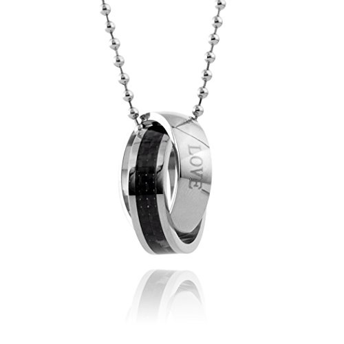 blackbox Jewelry Couples Interlocking Rings Love Pendant Necklace with Gift Box blackbox Jewelry Couples Interlocking Rings Love Pendant Necklace with Gift Box
